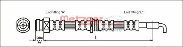 METZGER Remslang 4113669 4113669 Remslang METZGER VOLVO S70