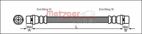 METZGER Jarruletku 4114774 METZGER Jarruletku SKODA 4114774