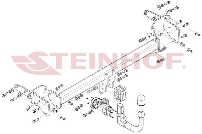 STEINHOF Dragkrok A-044 STEINHOF A-044 Dragkrok Alfa Romeo 147 937 original