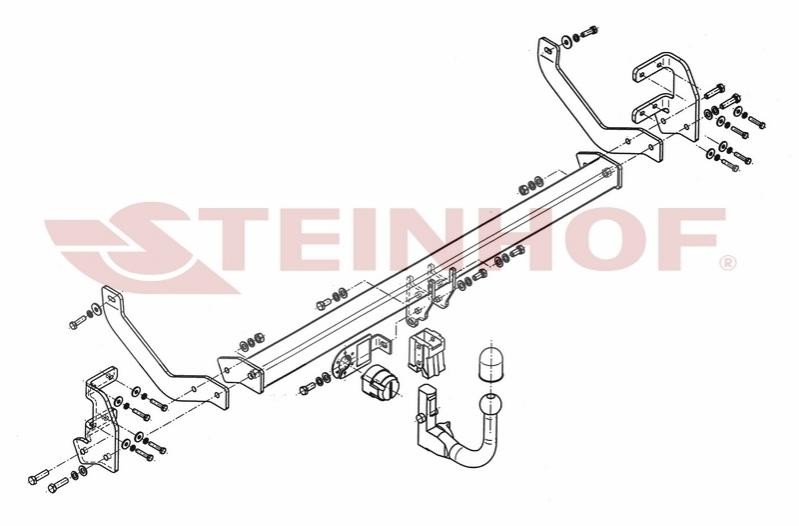 STEINHOF Hengerfeste C-038 Tilhengerfeste Citroën RD_ C-038 STEINHOF