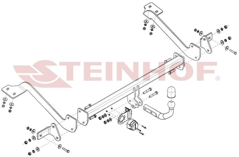 STEINHOF Dispositivo de reboque C-059 Bola de reboque STEINHOF Peugeot 405 C-059