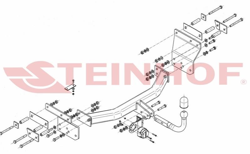 Trekhaak STEINHOF C-213 STEINHOF C-213 Trekhaak CHRYSLER SEBRING 2003