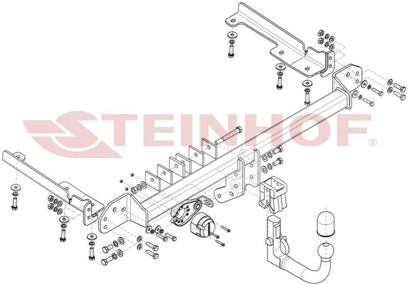 Gancio traino STEINHOF H-082 STEINHOF H-082 costo Gancio traino Honda CR-V 2002