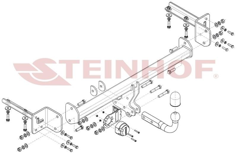 STEINHOF Attelage H-083 H-083 STEINHOF Boule d'attelage Honda EJ, EM1 prix