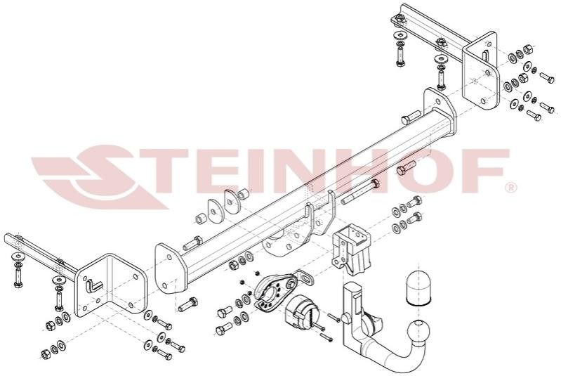 STEINHOF Gancio traino H-084 H-084 costo Gancio traino HONDA LOGO STEINHOF