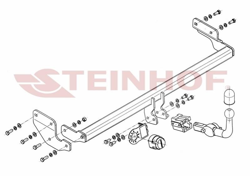 Hengerfeste STEINHOF H-210 STEINHOF H-210 Hengerfeste HYUNDAI ACCENT 2023