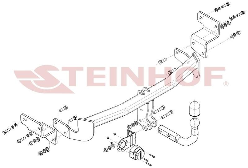 STEINHOF Attelage H-220 Hyundai TRAJET Attelage remorque STEINHOF H-220