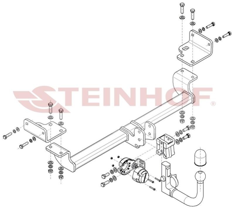 STEINHOF Trekhaak H-228 STEINHOF H-228 Trekhaken Alfa Romeo 166 originele
