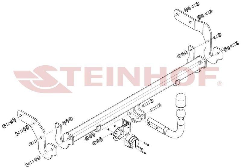 Dispositivo de reboque STEINHOF H-268 STEINHOF H-268 Gancho de reboque Hyundai ATOS 2016