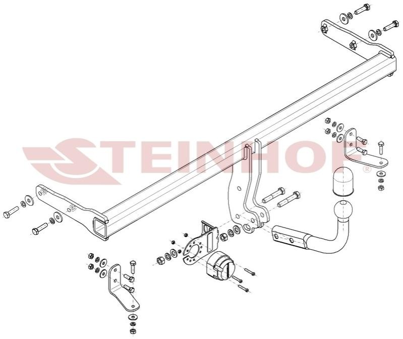 STEINHOF Vetokoukku H-282 STEINHOF H-282 Hyundai i30 PDE vetokoukku hinta