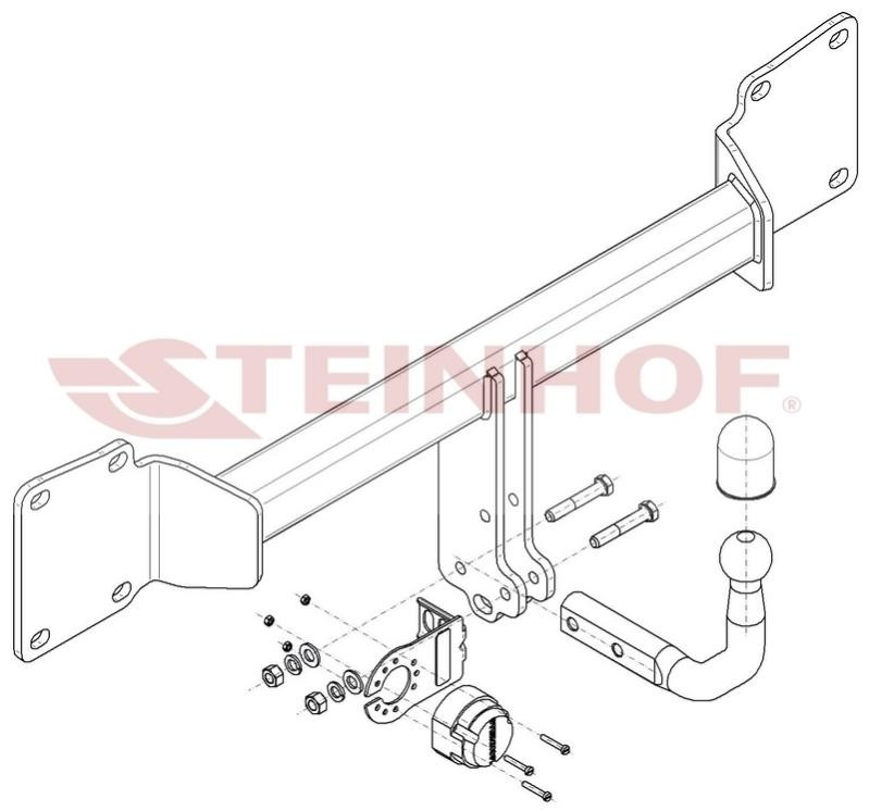 Κοτσαδόρος STEINHOF J-010 STEINHOF J-010 Κοτσαδόρος Jaguar X-TYPE 2008