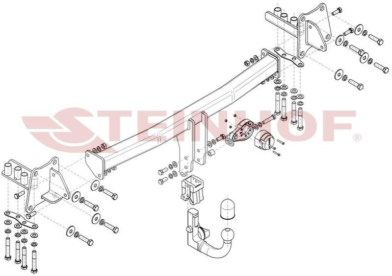 STEINHOF Gancio traino J-013 STEINHOF J-013 Gancio traino Jaguar XJS Cabrio prezzo