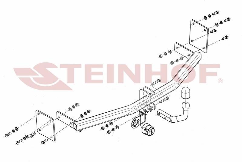 STEINHOF Gancio traino K-041 STEINHOF K-041 Ganci rimorchio KIA Sportage I SUV Cabrio (FM) originali prezzo