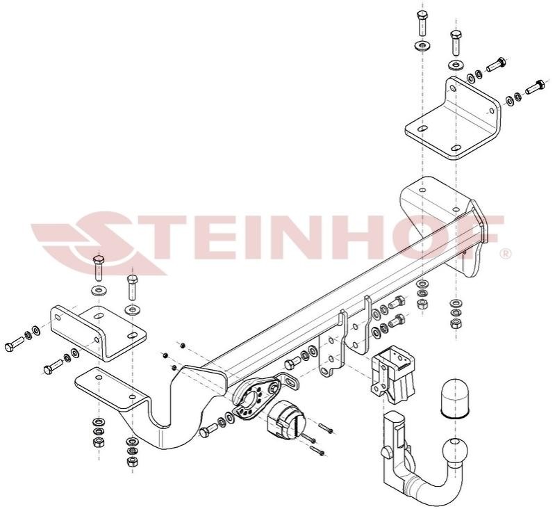 STEINHOF Gancio traino K-086 STEINHOF K-086 Ganci rimorchio KIA Sportage I SUV Cabrio (FM) originali prezzo