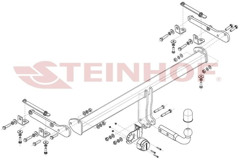 STEINHOF Anhængertræk N-111 STEINHOF N-111 Nissan Almera N15 Hatchback Træk pris