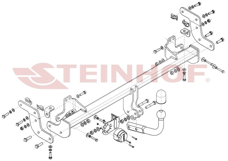 STEINHOF Piekabes āķis O-163 O-163 Sakabes āķi STEINHOF PEUGEOT 301