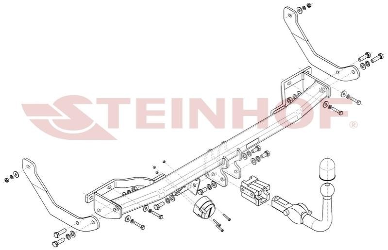 STEINHOF Vetokoukku P-065 STEINHOF P-065 Peugeot 307 Farmari vetokoukku hinta