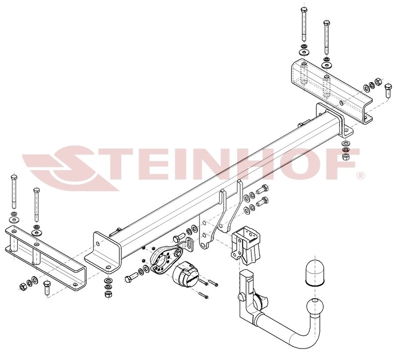 Κοτσαδόρος STEINHOF P-203 STEINHOF P-203 Κοτσαδόρος PORSCHE CAYMAN 2006