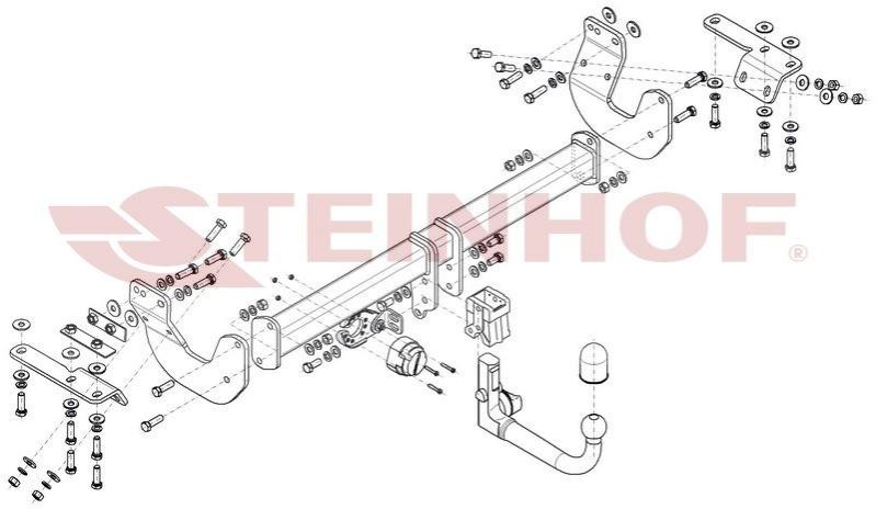 Ťažné zariadenie STEINHOF R-049 STEINHOF R-049 Ťažné zariadenia RENAULT MODUS 2021