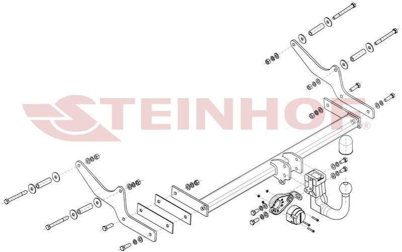 Dispositivo de reboque STEINHOF R-134 STEINHOF R-134 Gancho de reboque Renault LAGUNA 2014