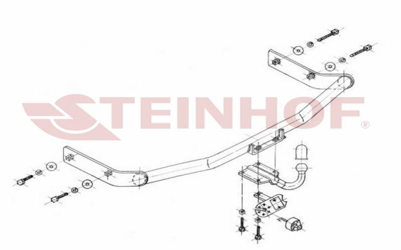 STEINHOF Trekhaak S-338 Skoda ROOMSTER Trekhaak STEINHOF S-338