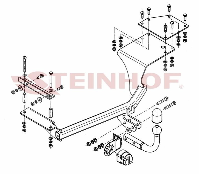 Dispositivo de reboque STEINHOF S-374 STEINHOF S-374 Engate de reboque OPEL AGILA 2009