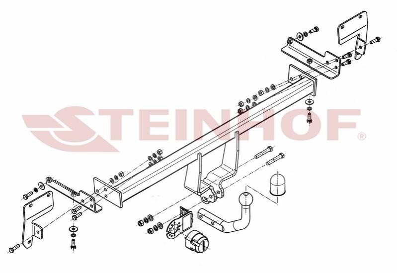 STEINHOF Vetokoukku S-385 JEEP CJ5-CJ8 vetokoukku STEINHOF S-385