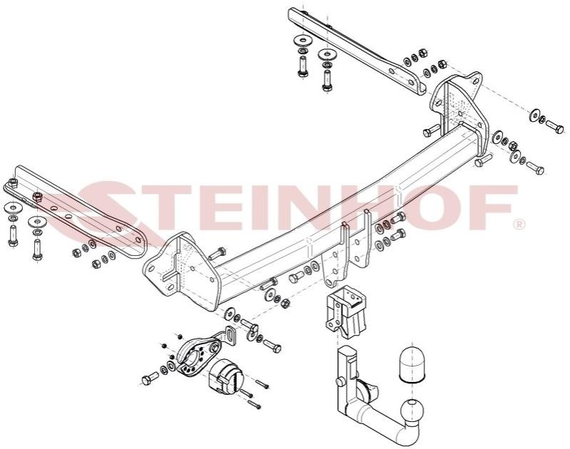 Attelage STEINHOF S-431 STEINHOF S-431: Crochet attelage Subaru FORESTER 2004