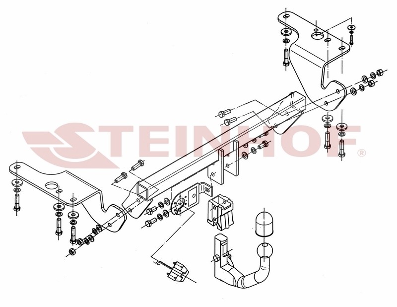 Ťažné zariadenie STEINHOF T-097 STEINHOF T-097 Żażné zariadenie TOYOTA AURIS 2009