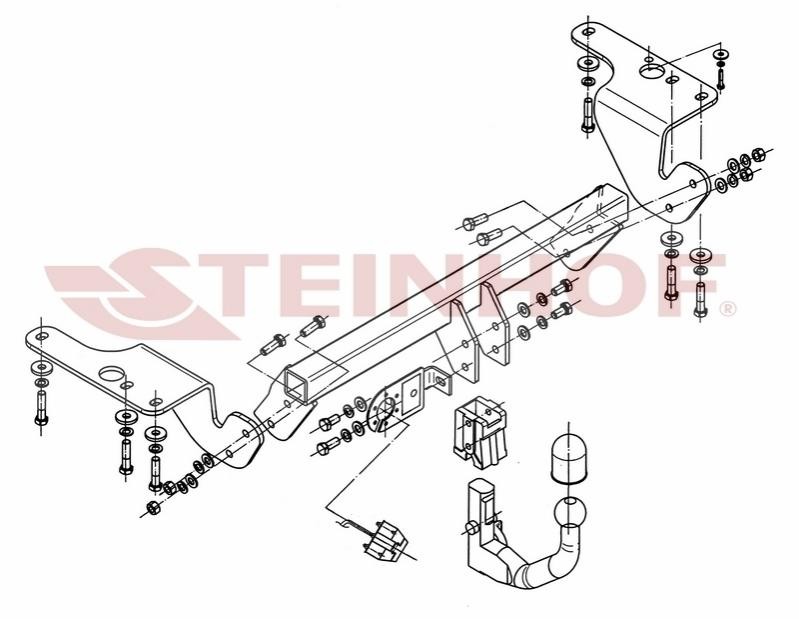 Attelage STEINHOF T-099 STEINHOF T-099 Attache remorque Toyota AVENSIS 2018