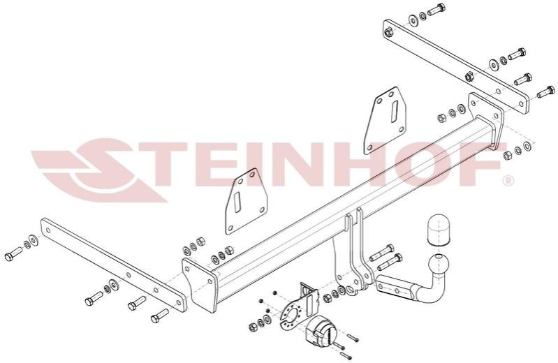 STEINHOF Vetokoukku T-134 STEINHOF T-134 TOYOTA Prius C Hatchback vetokoukku vaihto hinta