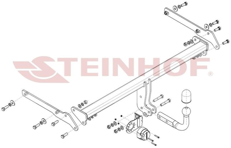 Gancio traino STEINHOF T-178 STEINHOF T-178 Gancio traino TOYOTA PRIUS 2022