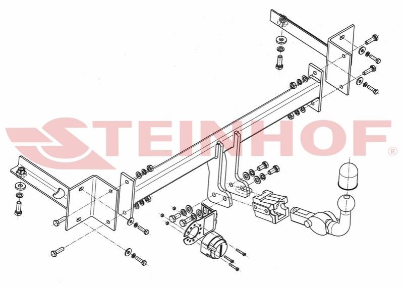 Attelage STEINHOF V-161 STEINHOF V-161 Attache remorque SEAT Mii 2016