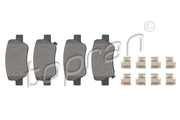 TOPRAN Bremseklodser 624 517 624 517 Bremseklodser TOPRAN SMART FORTWO