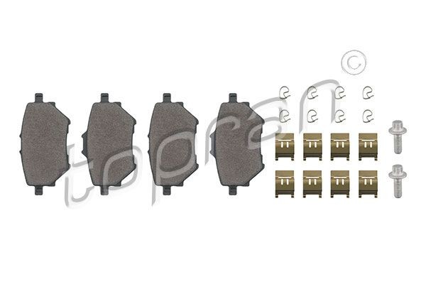 TOPRAN Brake pad set 723 633 CITROЁN C2 TOPRAN brake pads 723633