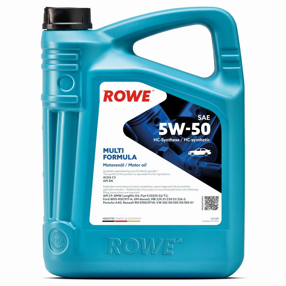 ROWE Mootoriõli 20148-0050-99 20148-0050-99 HIGHTEC, MULTI FORMULA Mootoriõli HYUNDAI COUPE ROWE