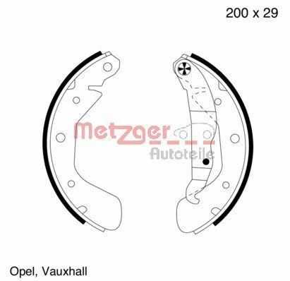 METZGER Bromsbacksats MG 563 HONDA bromsbackar METZGER MG 563