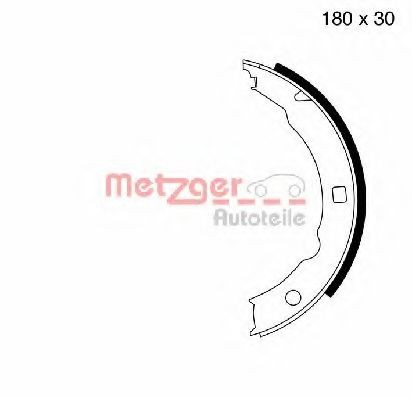 METZGER Handbrake shoes MG 665 MG 665 METZGER handbrake shoes for PEUGEOT 406