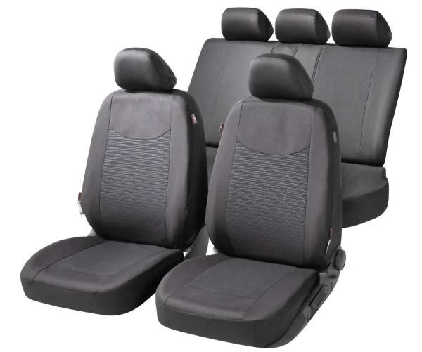 WALSER Autostoelhoes zwart, Polyester, voor en achter 11 Hatchback accessoires WALSER Speedway ZIPP IT Premium 11859