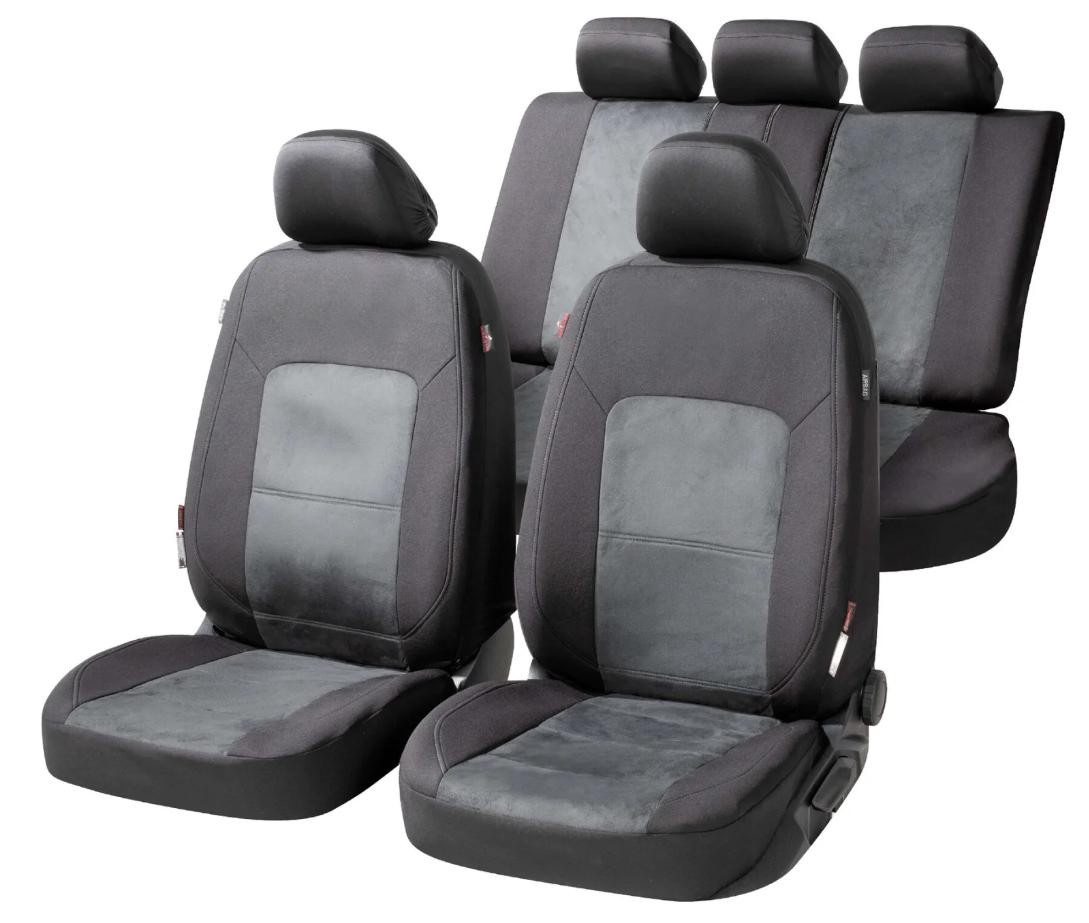 WALSER Autositzbezug schwarz/grau, Polyester, vorne und hinten WALSER 11865 Autositzbezug schwarz/grau, Polyester, vorne und hinten HONDA Prelude I Coupe (SN) Zubehör