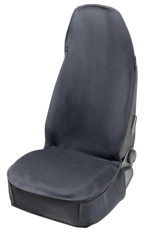 WALSER Workshop seat cover Front, black, with moisture protection Workshop seat cover WALSER 13984 DAIHATSU MOVE accessories