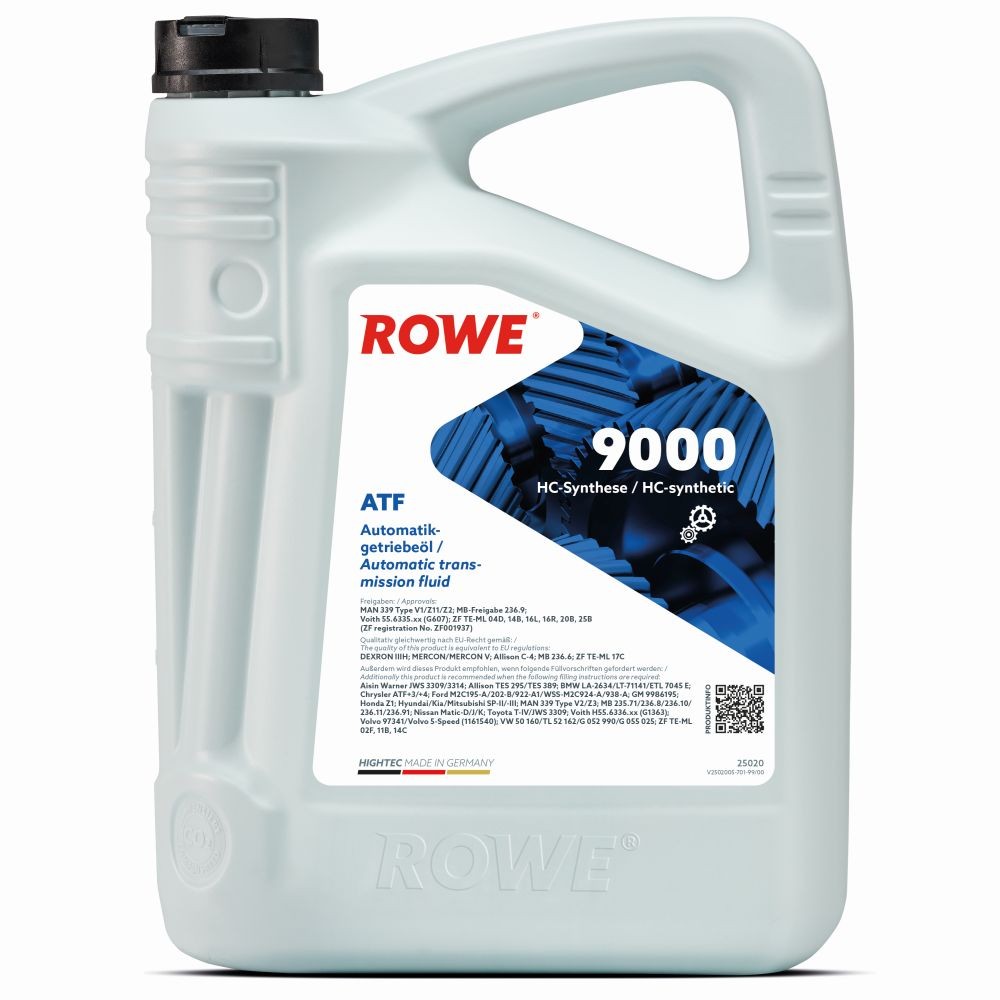 ROWE Automaatkäigukasti õli 25020-0050-99 Kastiõli HONDA ROWE HIGHTEC, ATF 9000 25020-0050-99
