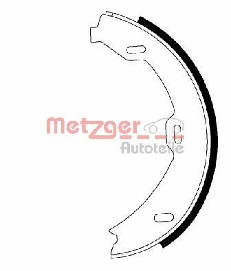 METZGER Handbromsbackar MG 978 MG 978 METZGER handbromsbackar MERCEDES-BENZ 124-serie