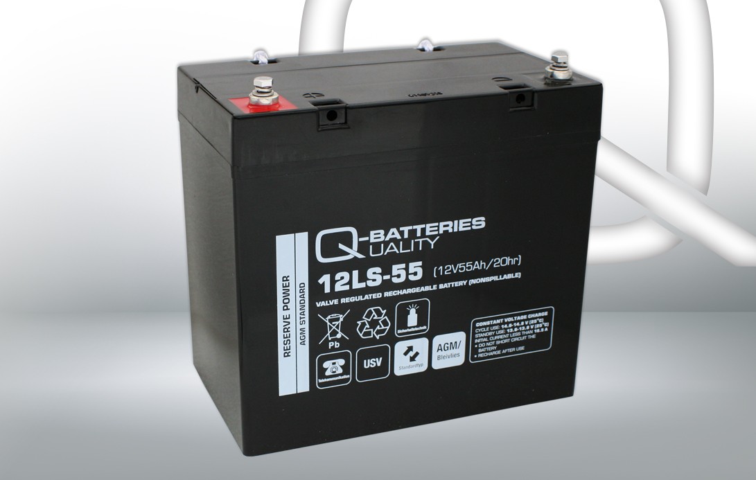 Q-BATTERIES Bateria de arranque 400608 400608 LS, 12LS-55 Bateria RENAULT EXPRESS Q-BATTERIES