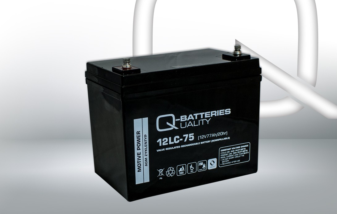 Q-BATTERIES Startera akumulatoru baterija 642 Akumulatoru baterija Volkswagen Q-BATTERIES LC, 12LC-75 642