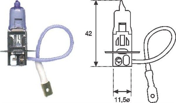 MAGNETI MARELLI Fog light bulb 002553100000 002553100000 MAGNETI MARELLI LANCIA fog lamp bulb