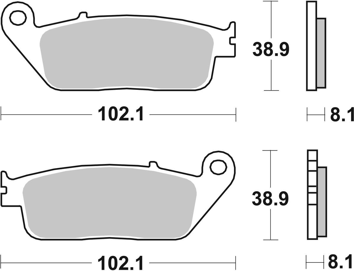 sbs Kit pastiglie freni 627HF 627HF sbs Pastiglie freno sportive prezzo