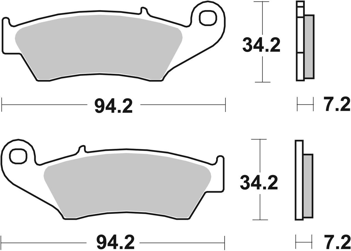 sbs Piduriklotsid 694SI 694SI sbs Sport piduriklotsid Peugeot odav