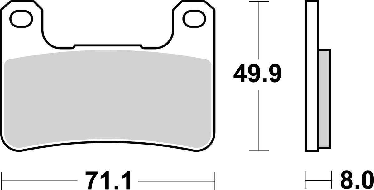 sbs Brzdové doštičky/platničky 806HS sbs Brzdové doštičky / platničky CITROËN 806HS