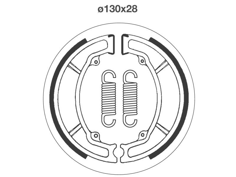sbs Brake Shoe Set 2034 Peugeot EXPERT sbs brake shoes 2034